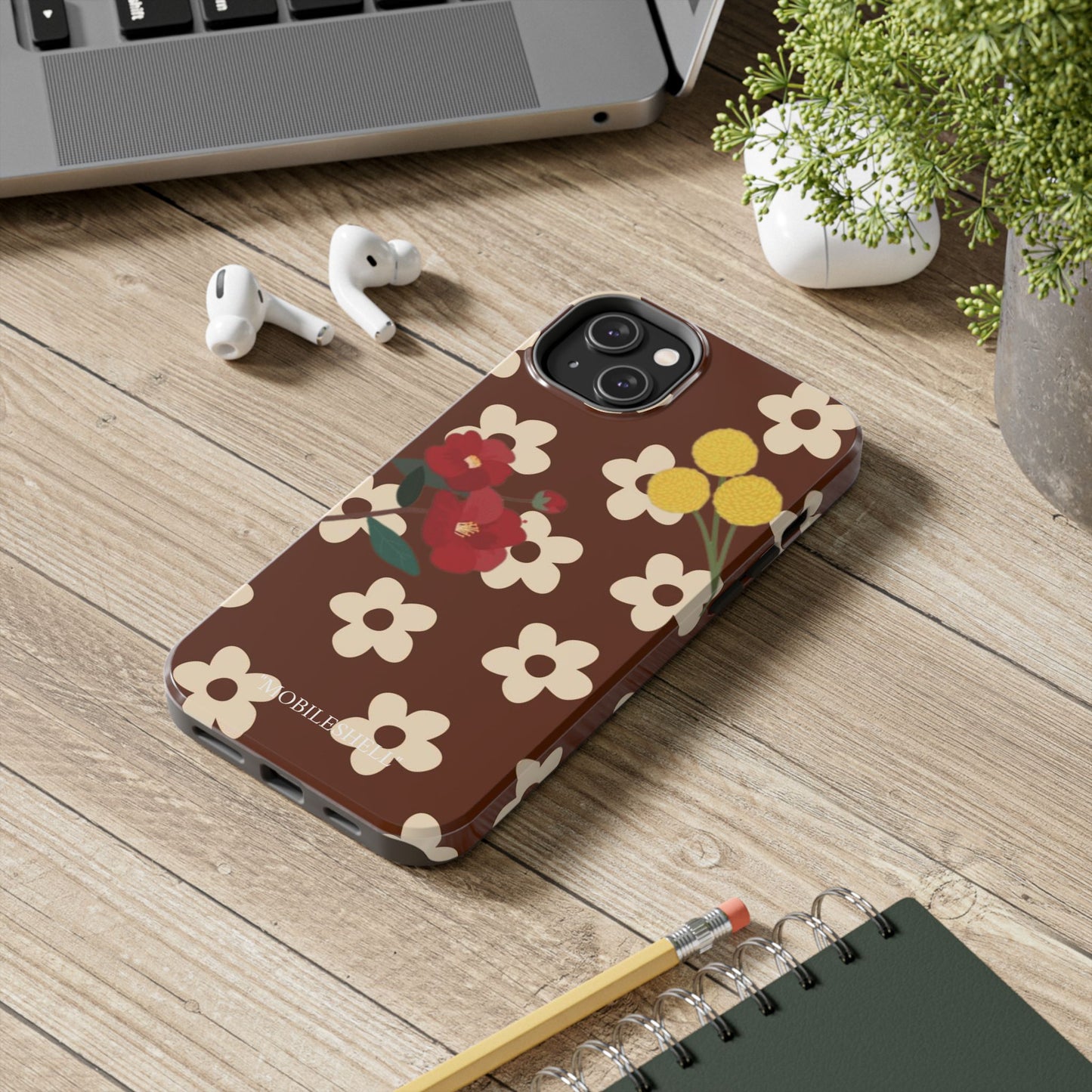 Flower vibe tough phone case