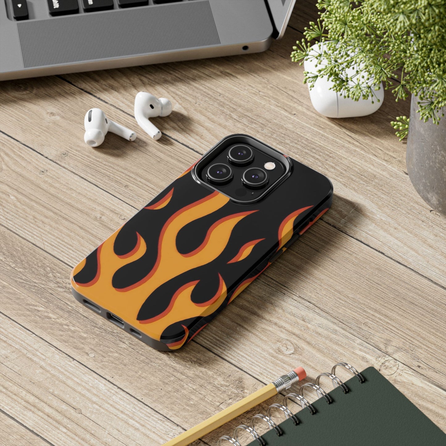 Flame Design Tough Phone Case