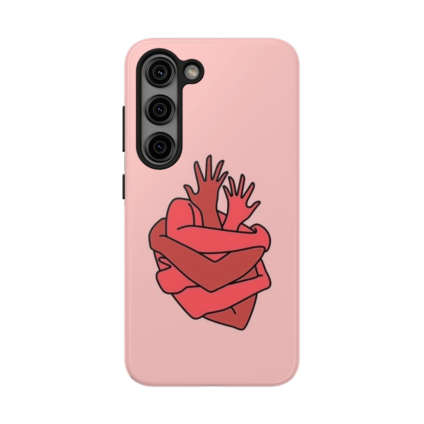 Artistic Heart Embrace Phone Case