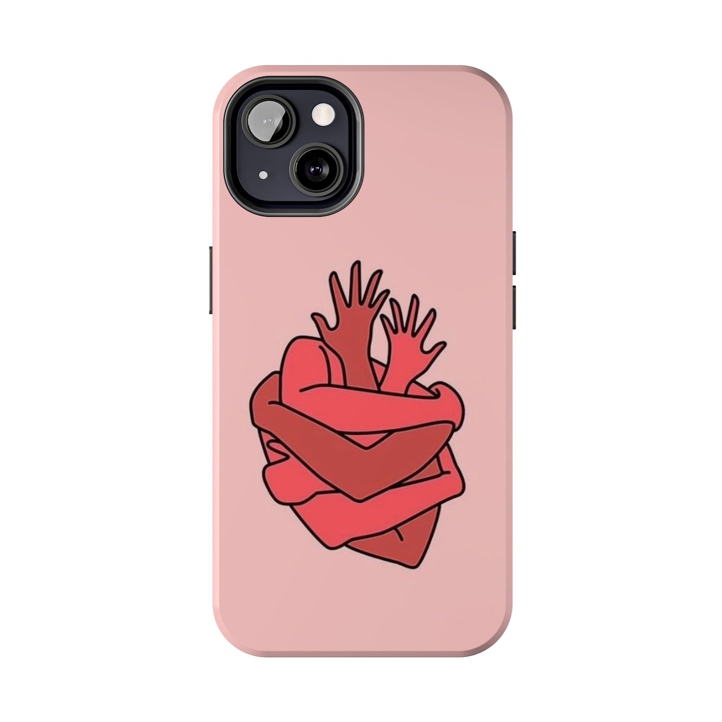 Artistic Heart Embrace Phone Case