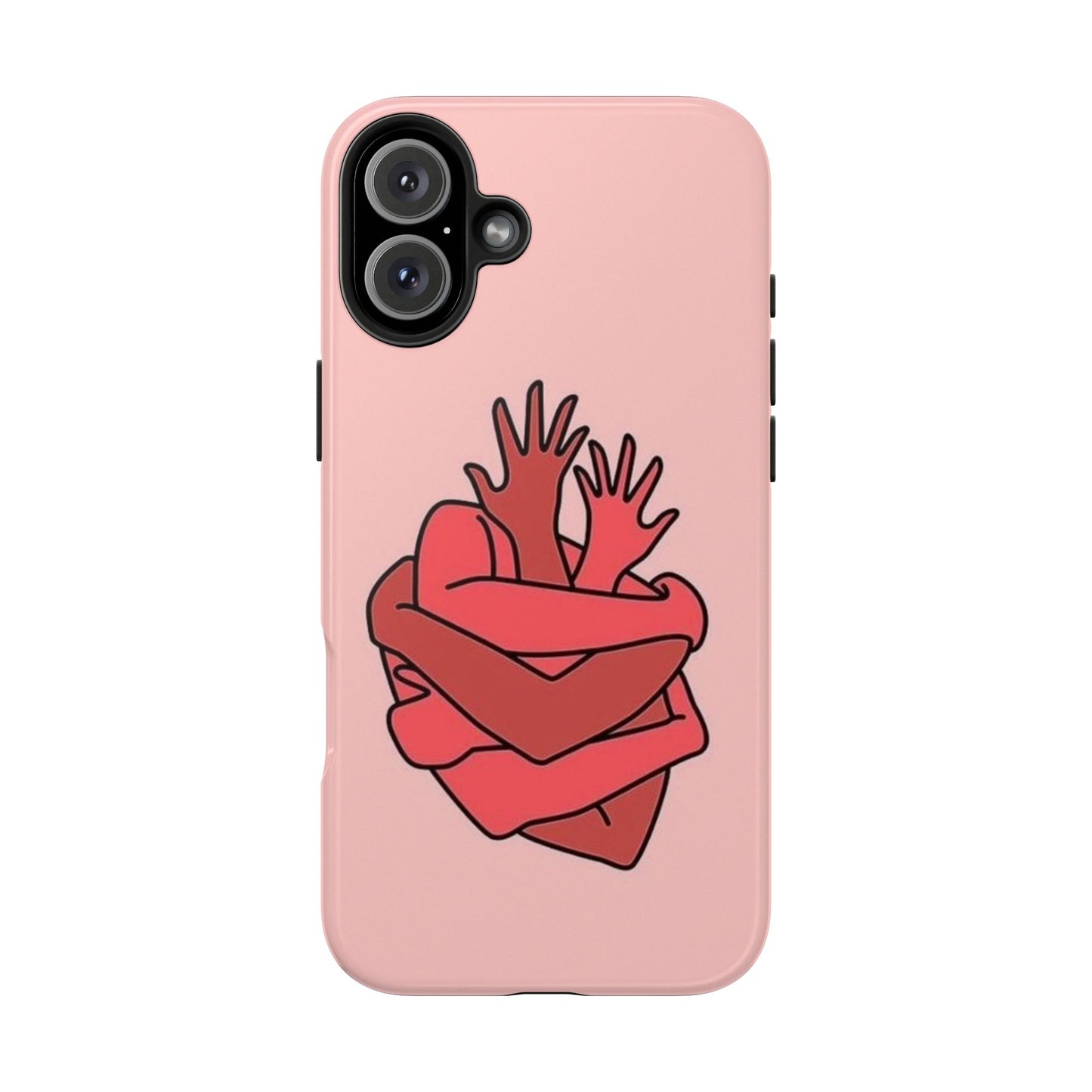 Artistic Heart Embrace Phone Case