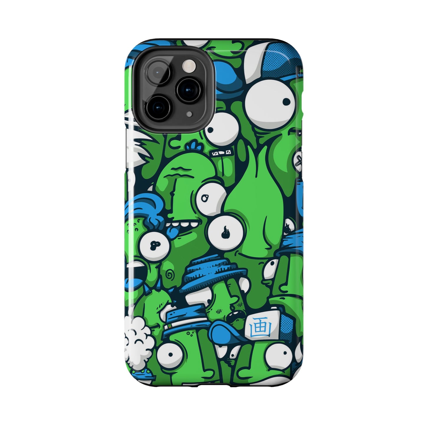 Whimsical Green Monster Phone Case