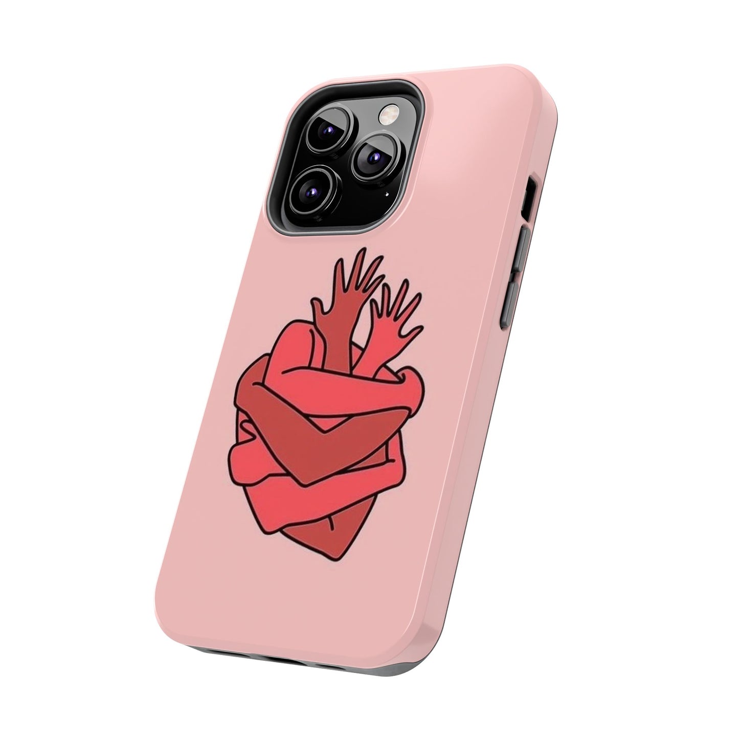 Artistic Heart Embrace Phone Case