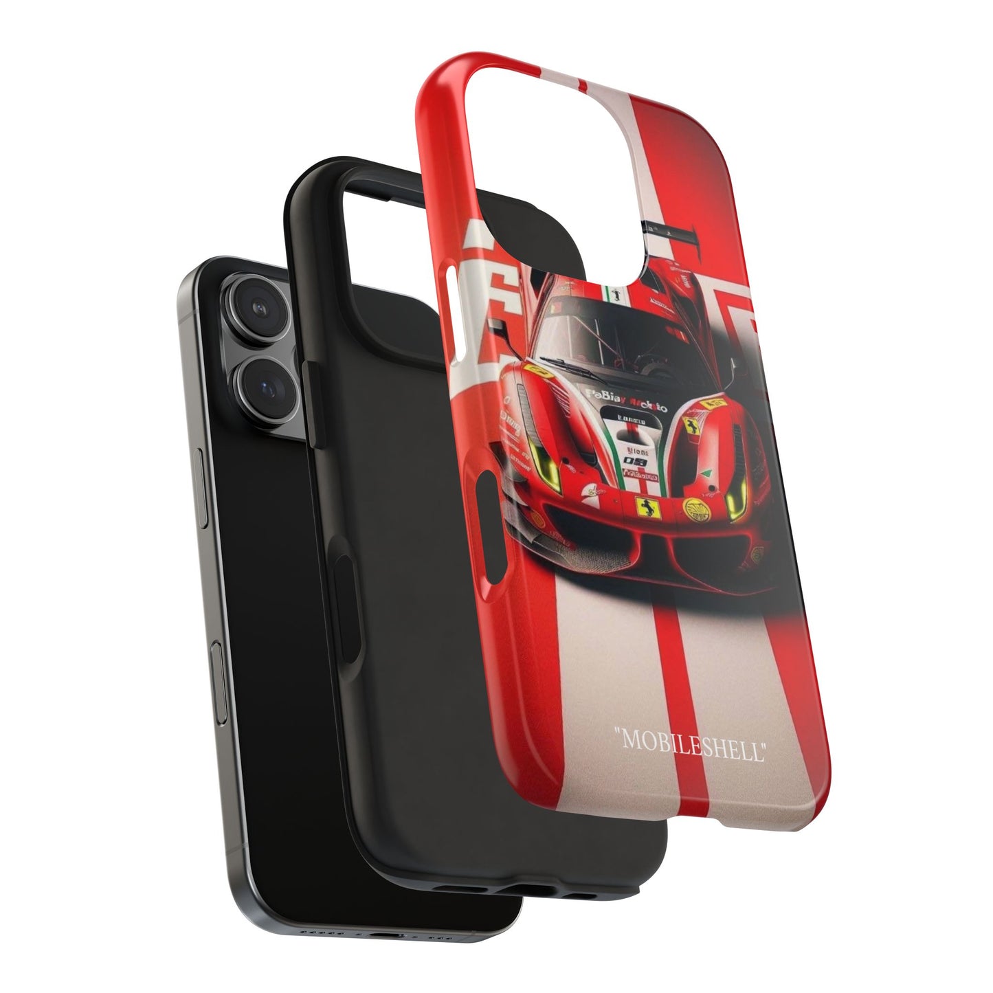 Red Ferrari tough phone case