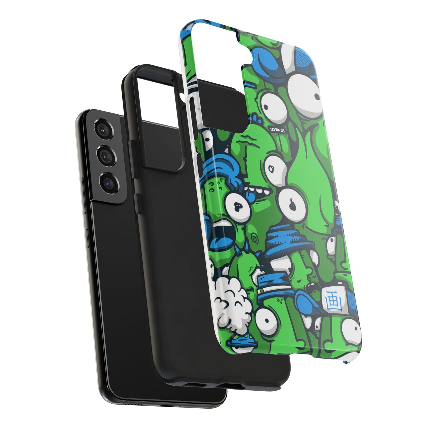 Whimsical Green Monster Phone Case