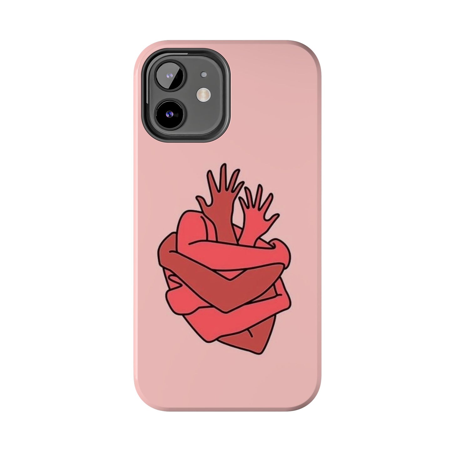 Artistic Heart Embrace Phone Case