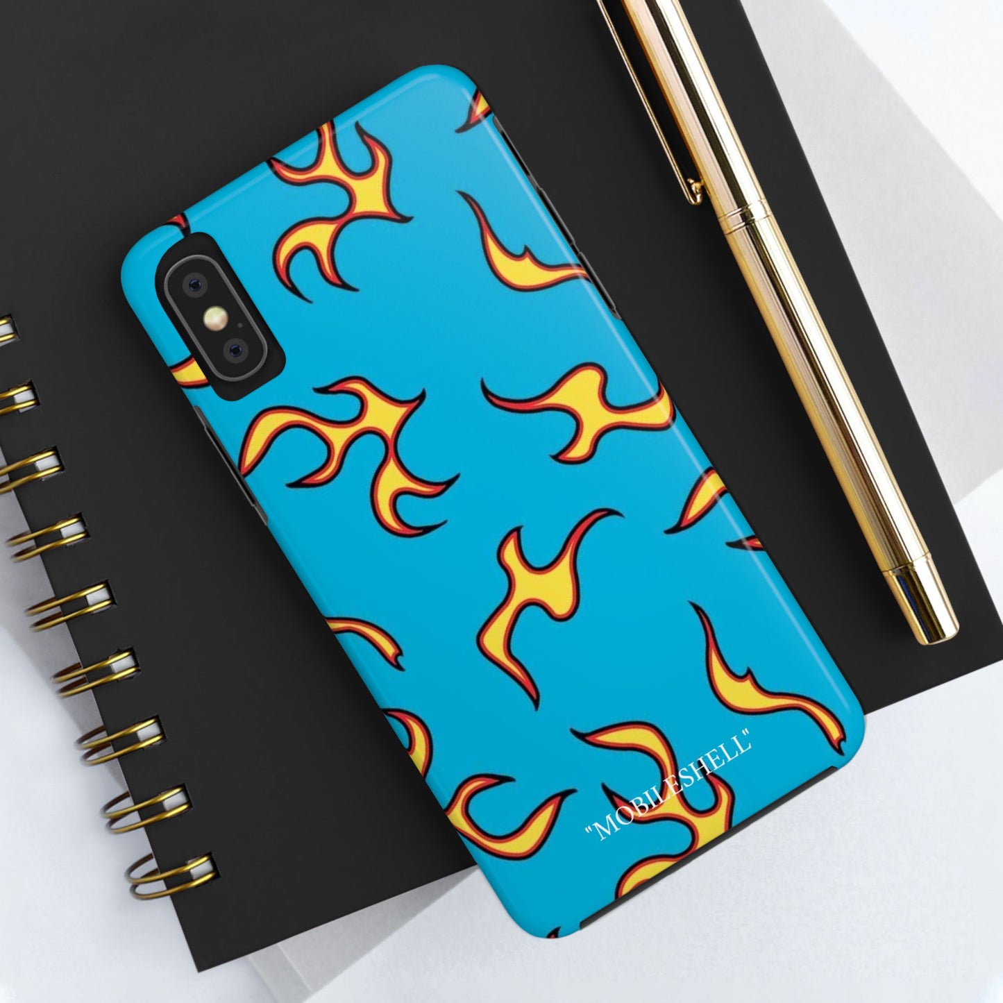 Blue Flame tough phone case