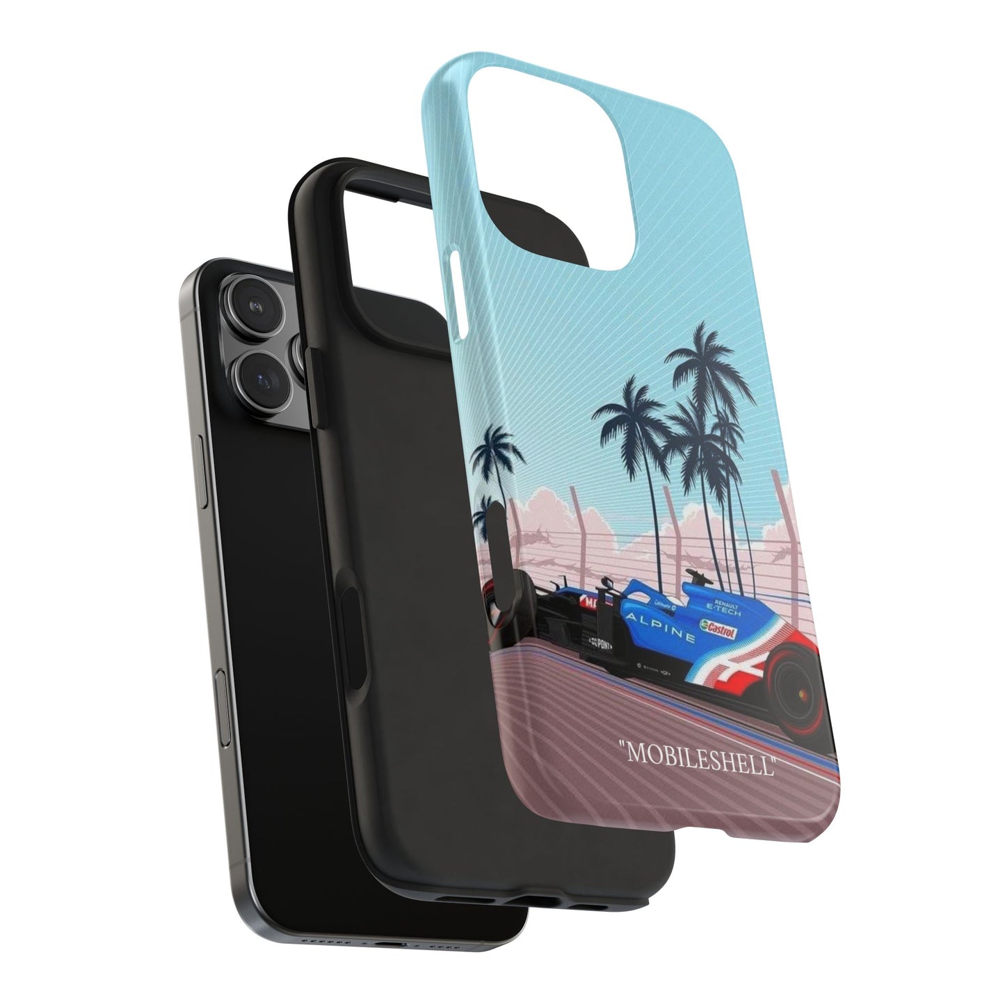 F1 Alpine team car tough phone case