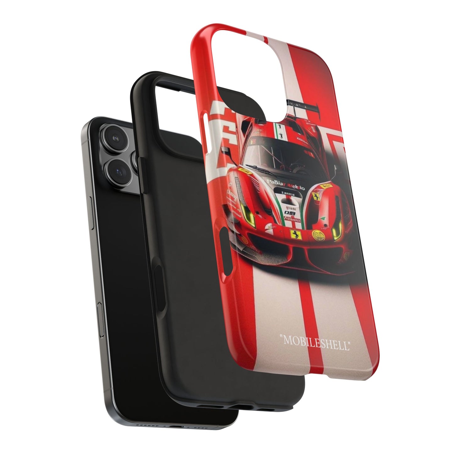 Red Ferrari tough phone case