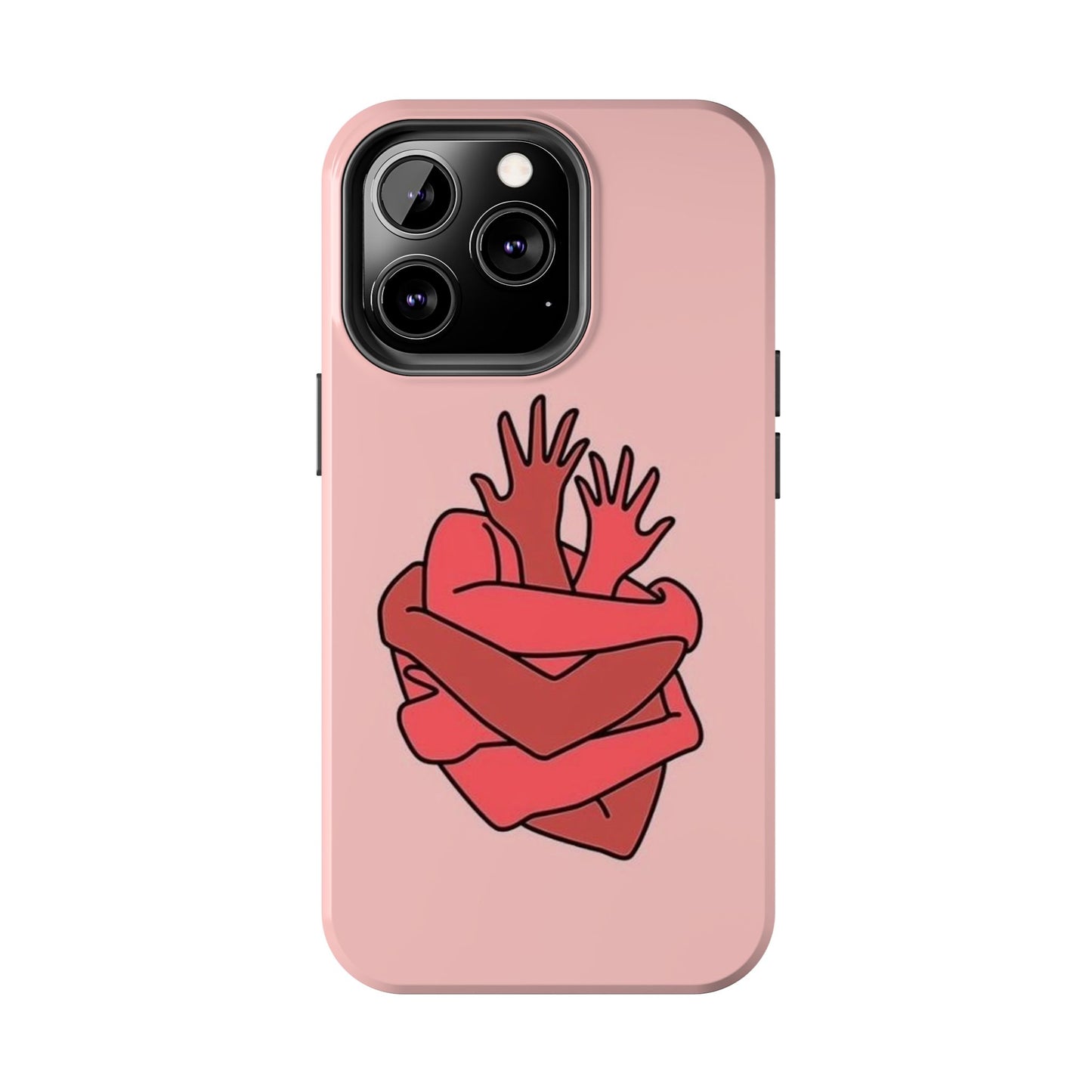 Artistic Heart Embrace Phone Case