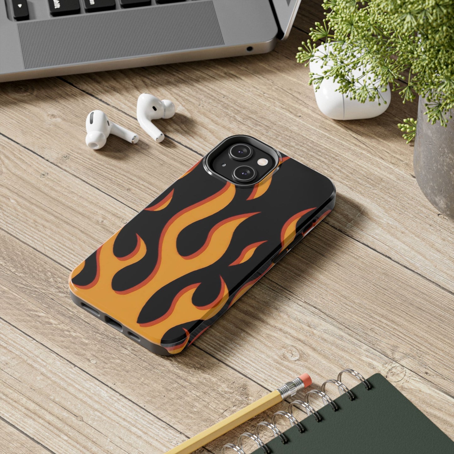 Flame Design Tough Phone Case