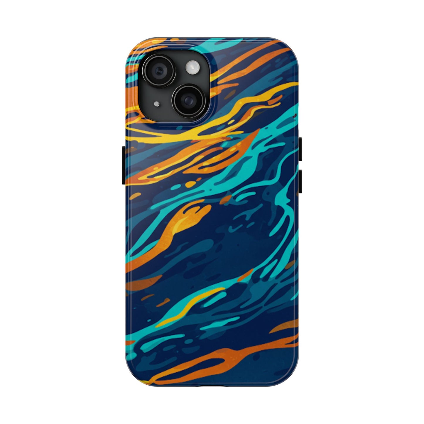 Orange blast phone tough case