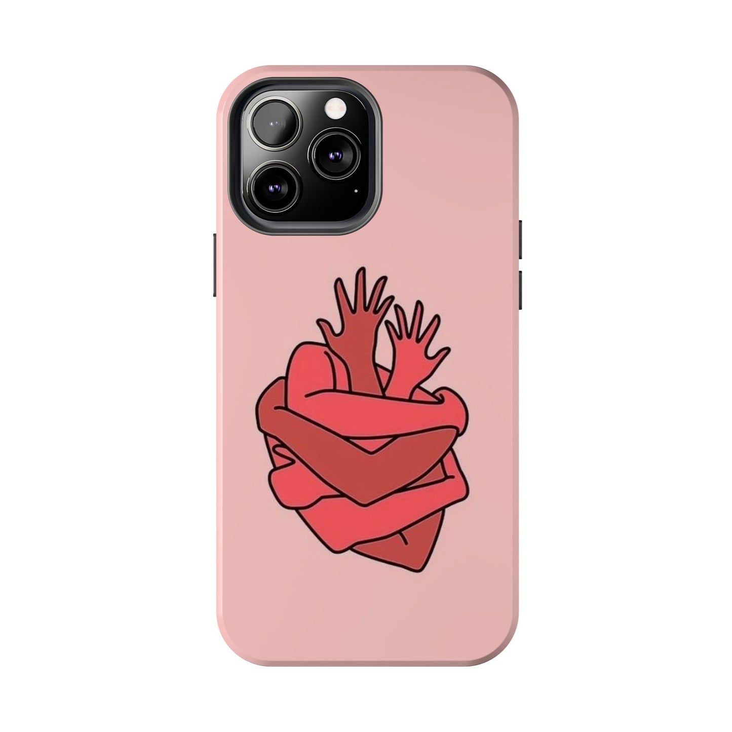 Artistic Heart Embrace Phone Case