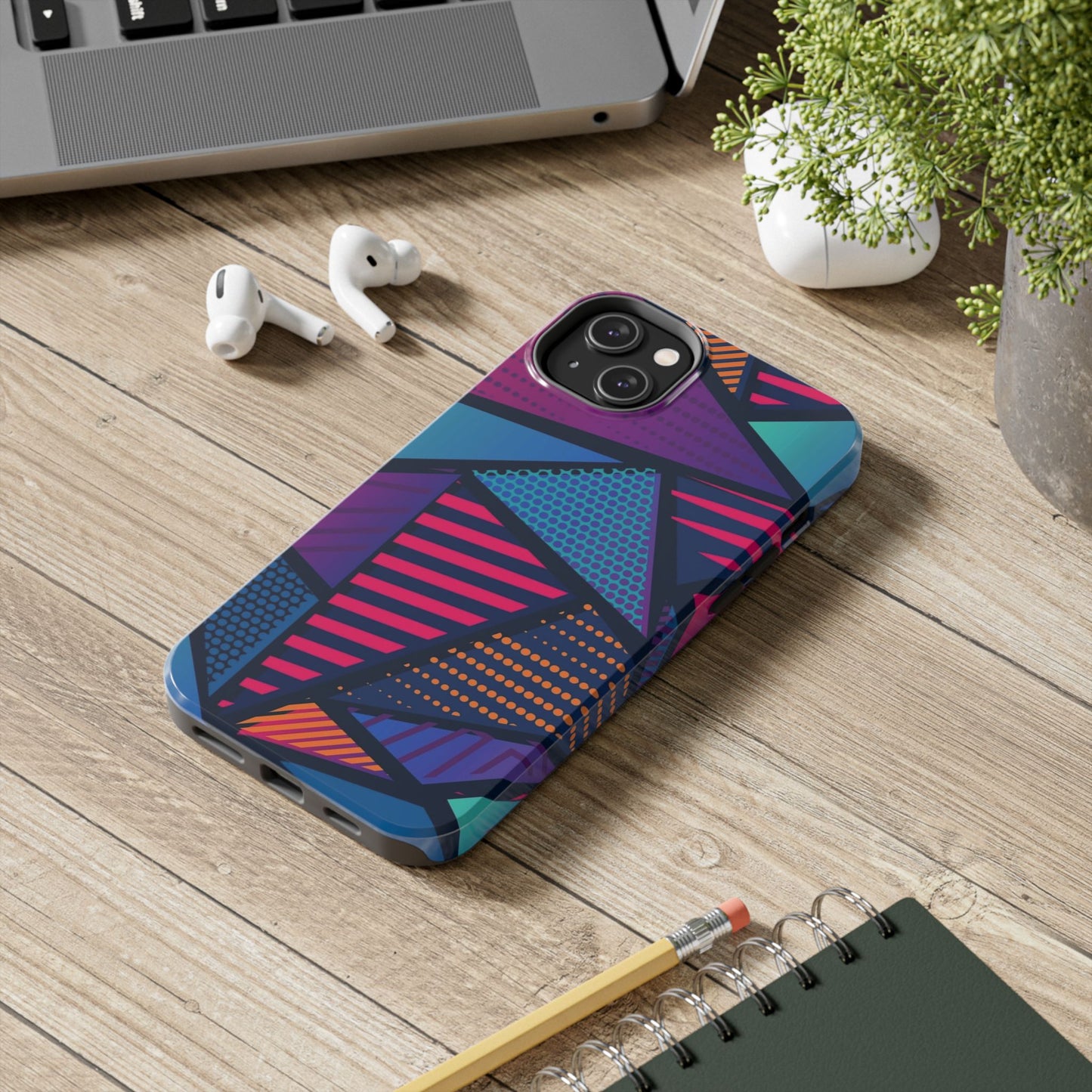 Vibrant Geometric Tough Phone Case