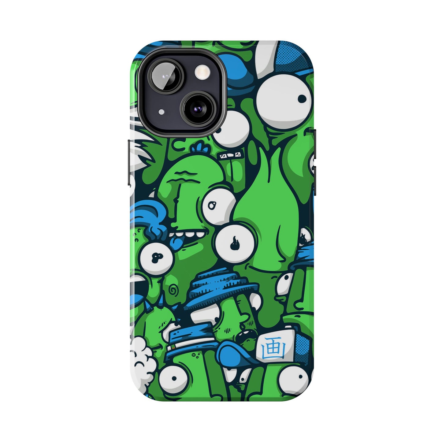 Whimsical Green Monster Phone Case