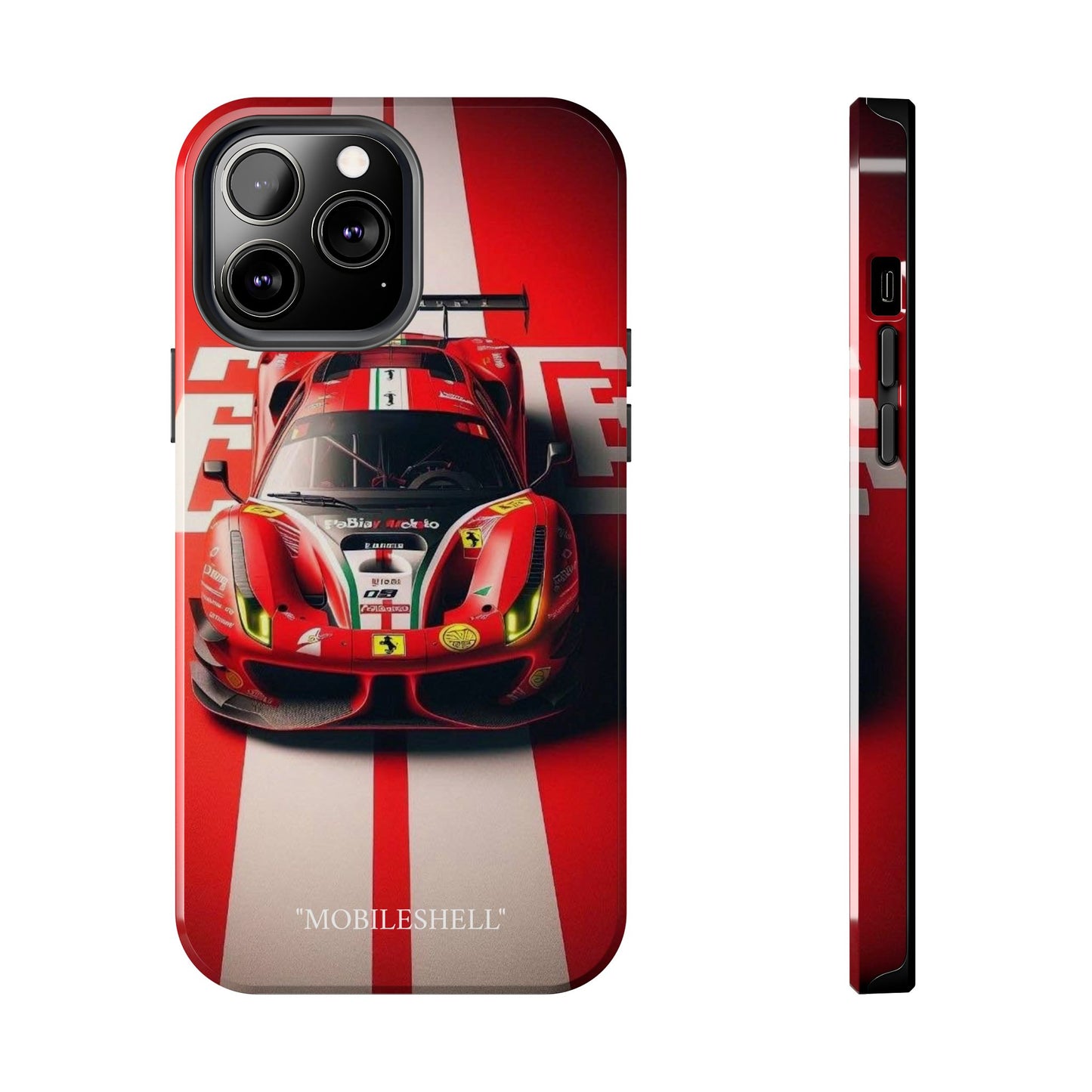 Red Ferrari tough phone case