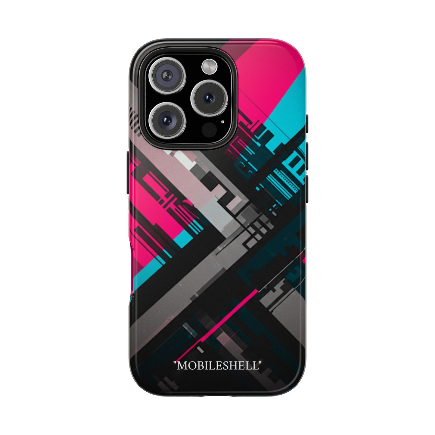 Abstract cyber tough phone case