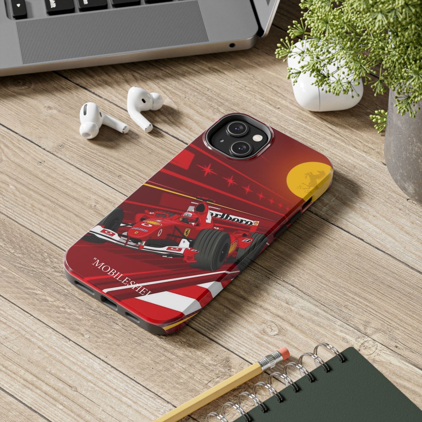 F1 Ferrari team car tough phone case