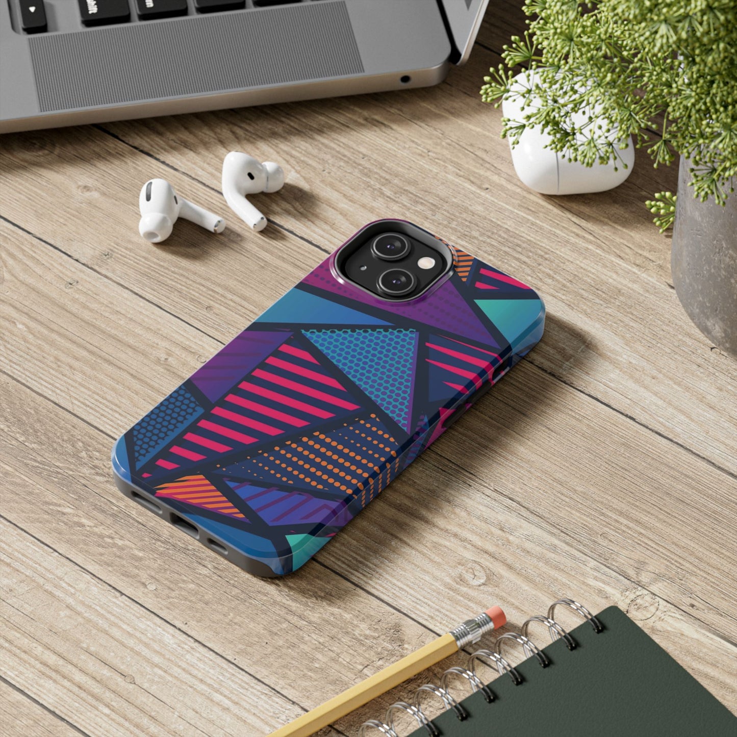 Vibrant Geometric Tough Phone Case