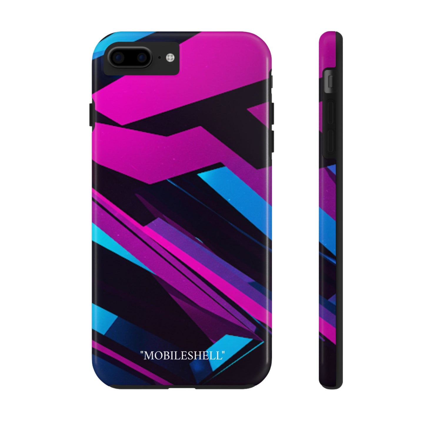 Abstract art lines pink blue tough cases