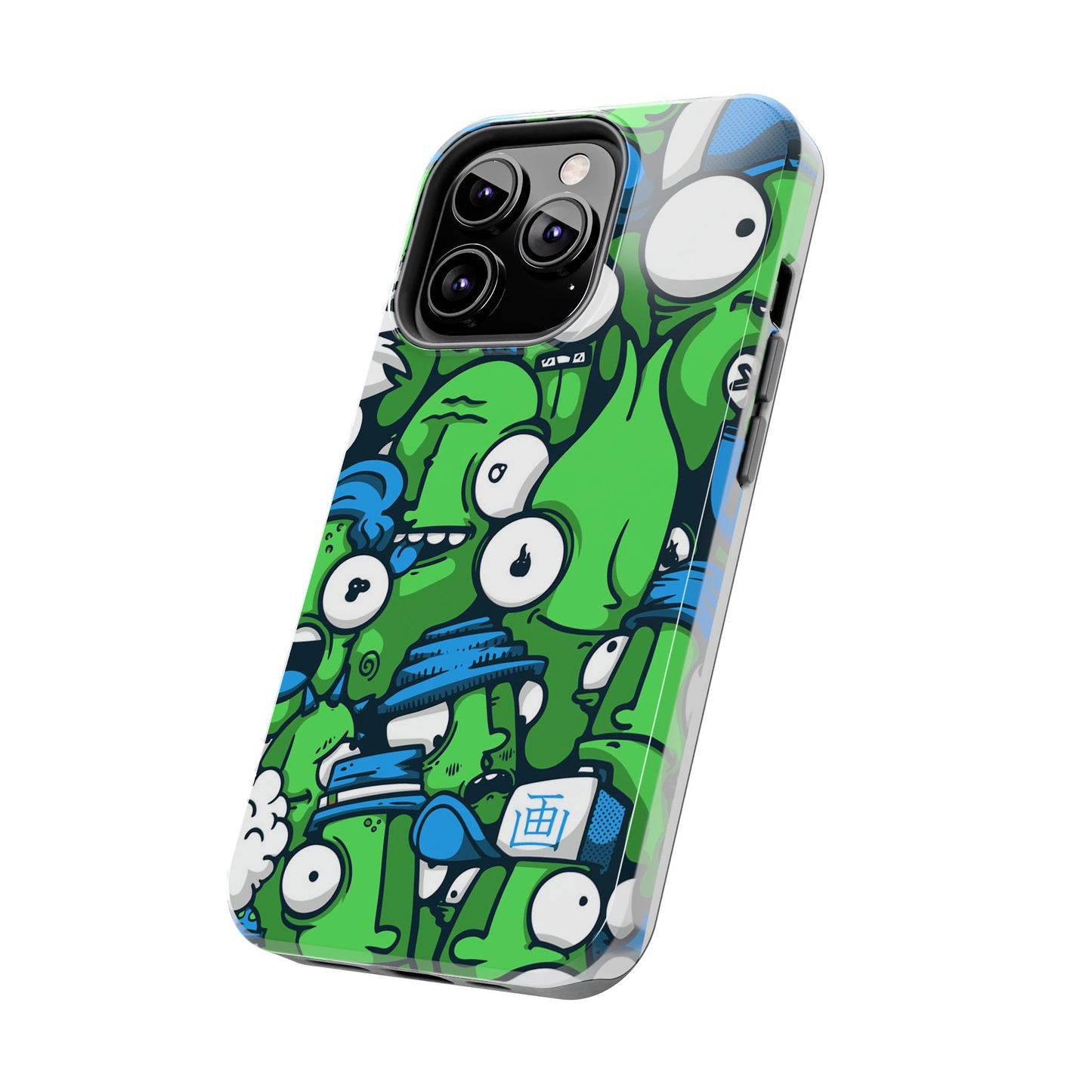 Whimsical Green Monster Phone Case