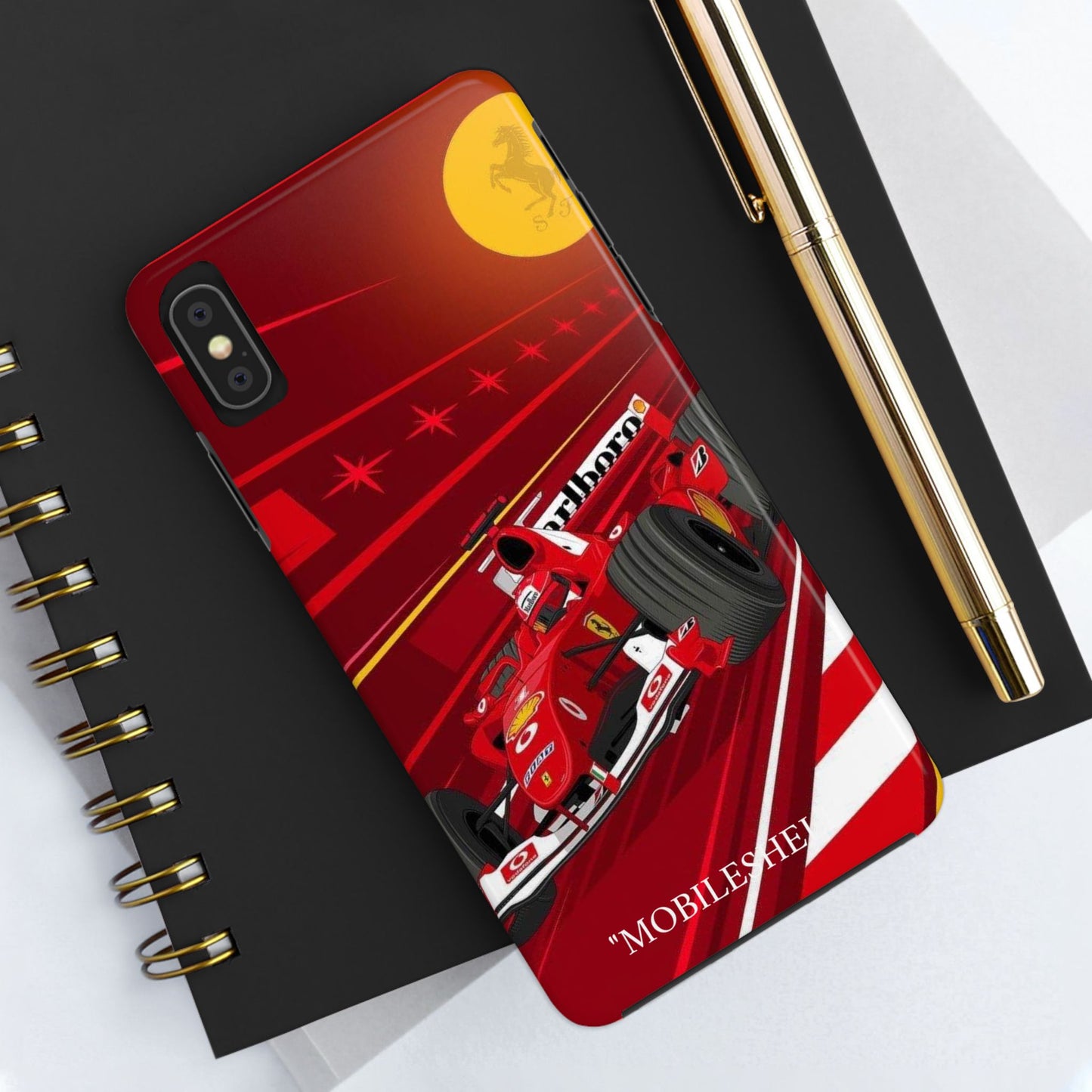 F1 Ferrari team car tough phone case