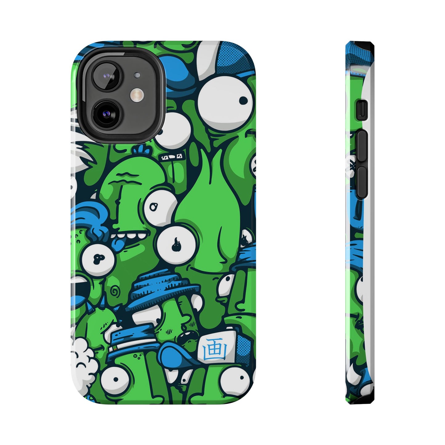 Whimsical Green Monster Phone Case