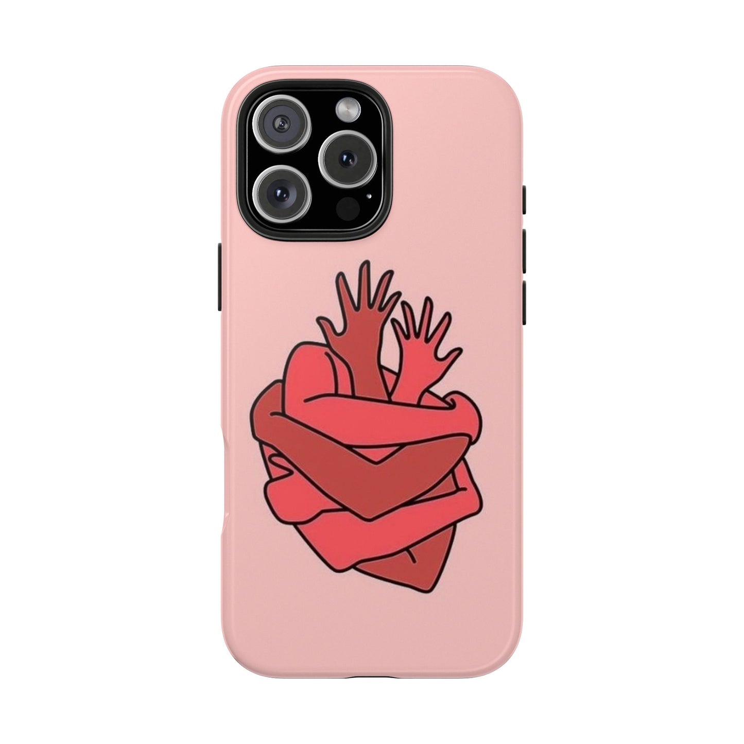 Artistic Heart Embrace Phone Case