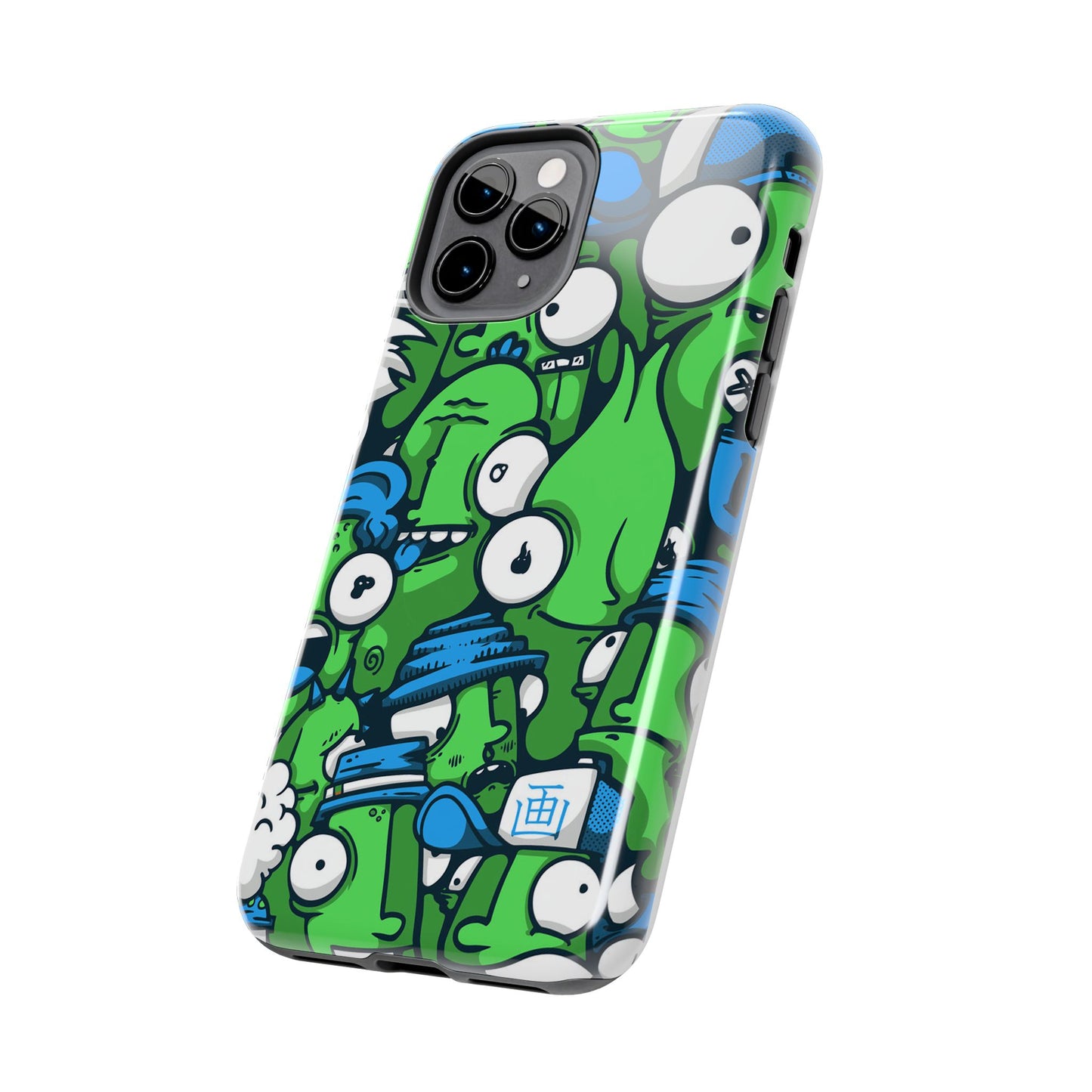 Whimsical Green Monster Phone Case