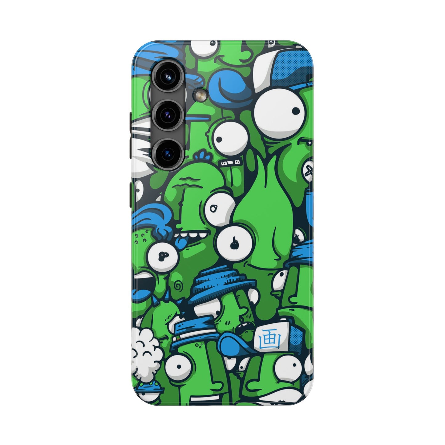 Whimsical Green Monster Phone Case