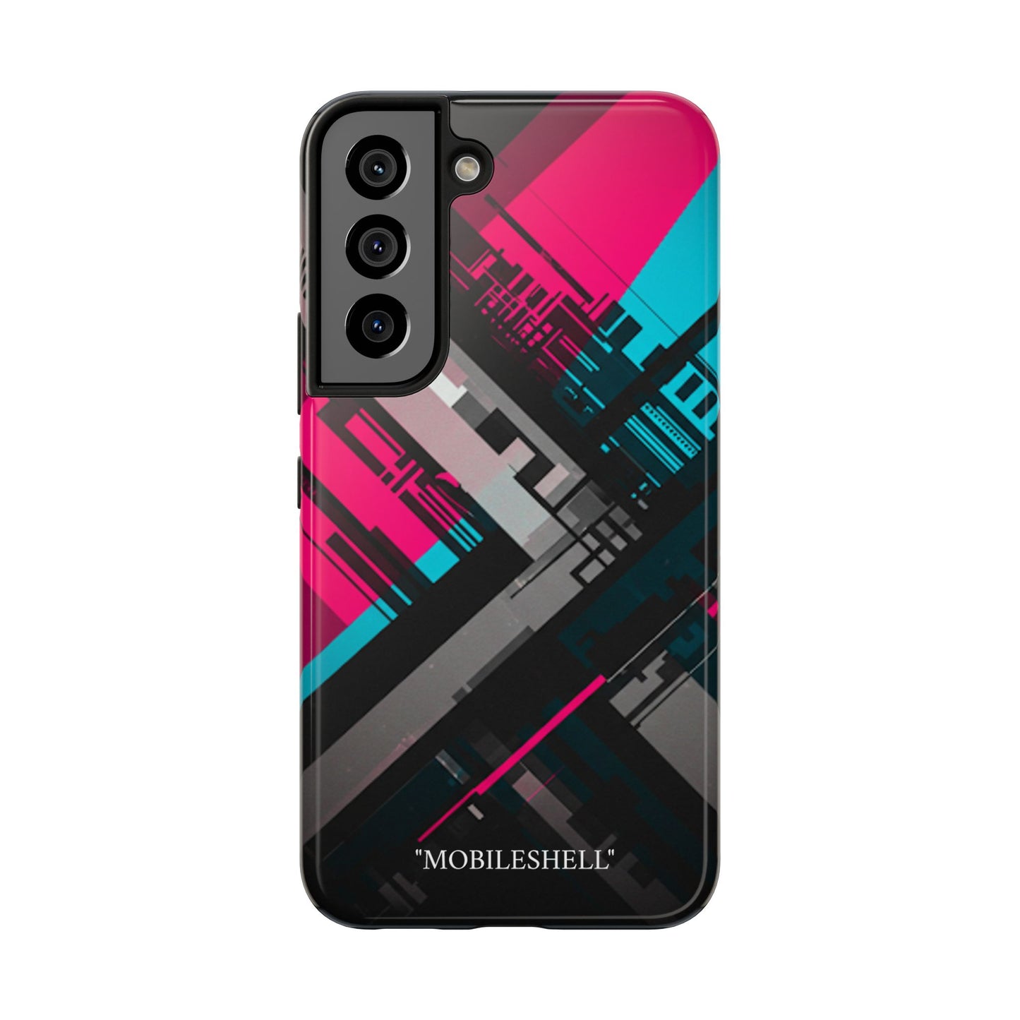 Abstract cyber tough phone case