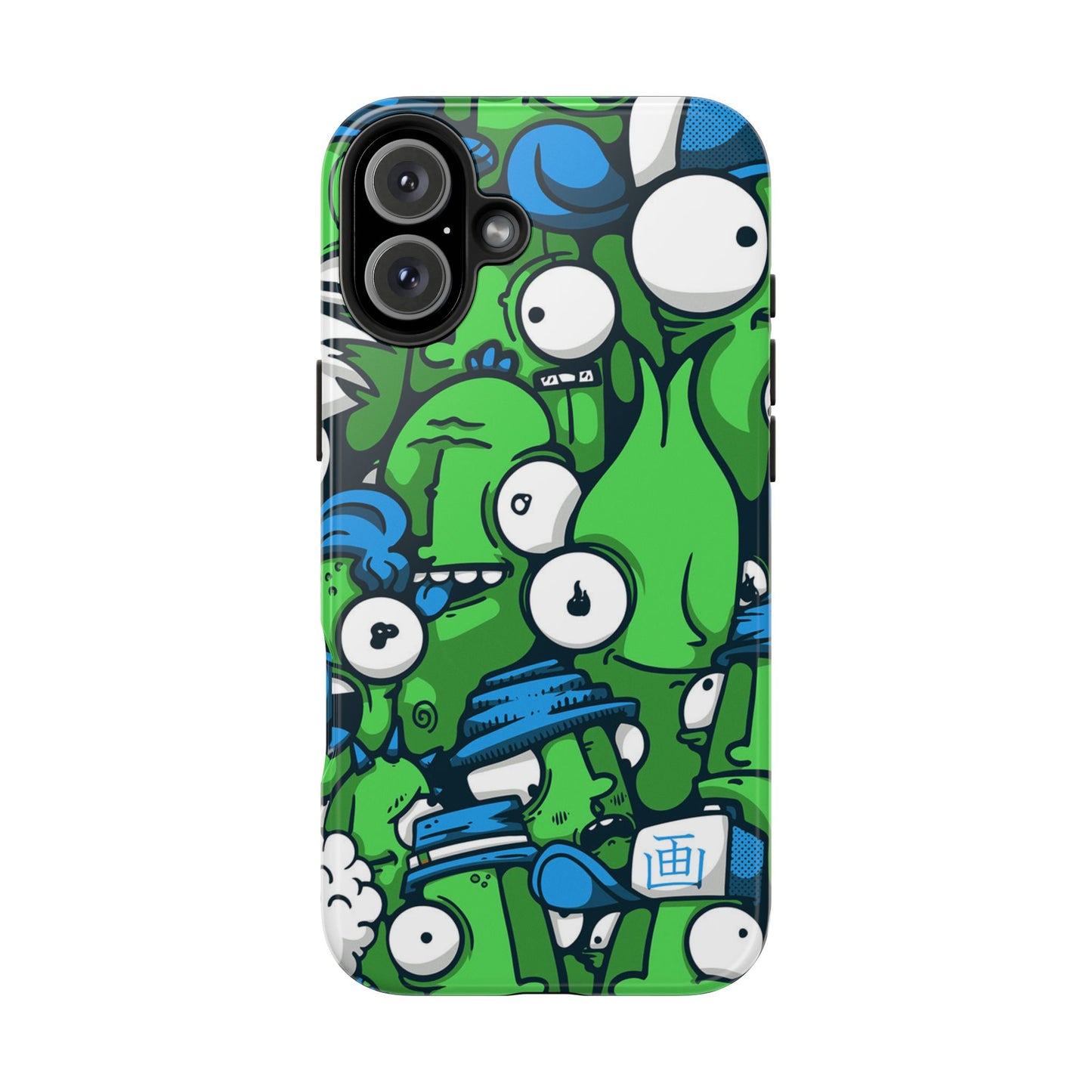 Whimsical Green Monster Phone Case