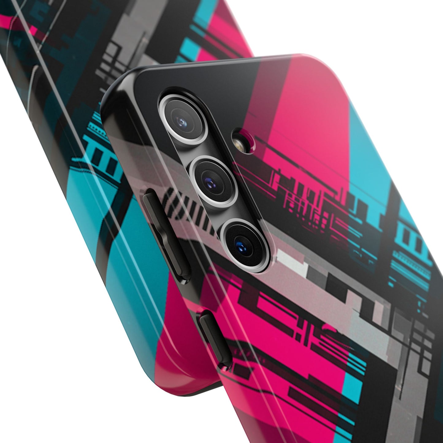 Abstract cyber tough phone case