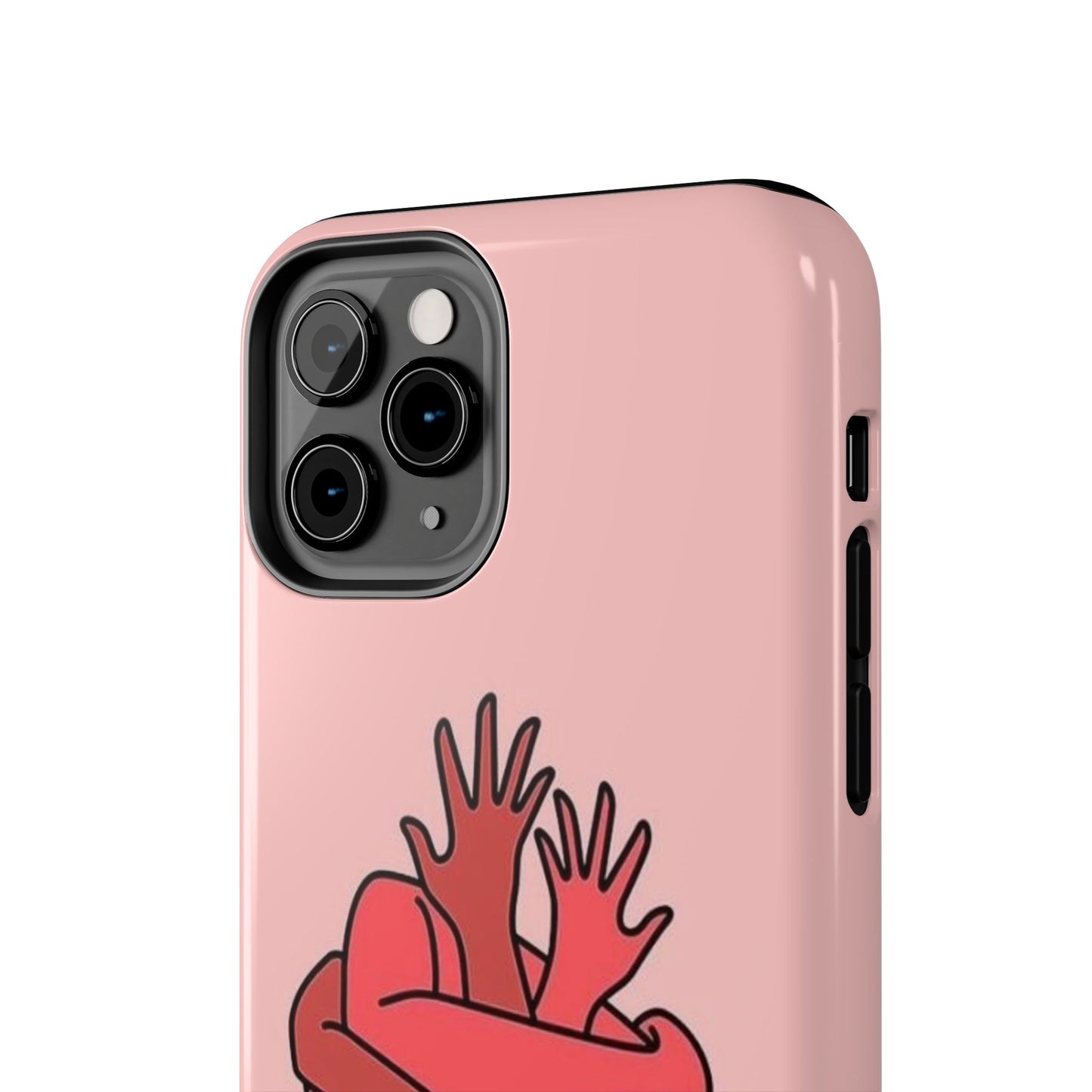 Artistic Heart Embrace Phone Case