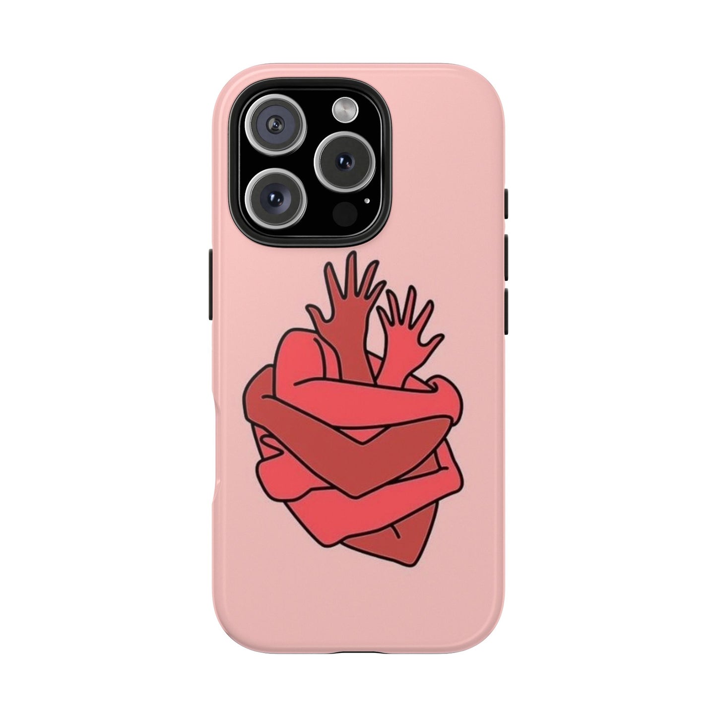 Artistic Heart Embrace Phone Case