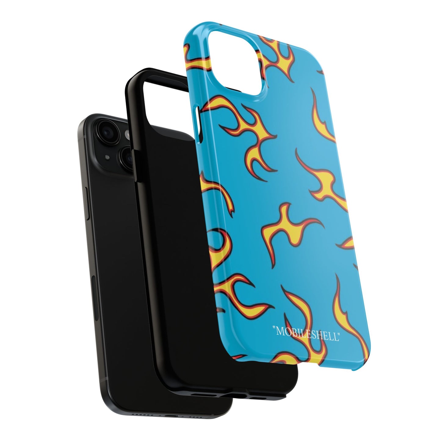 Blue Flame tough phone case