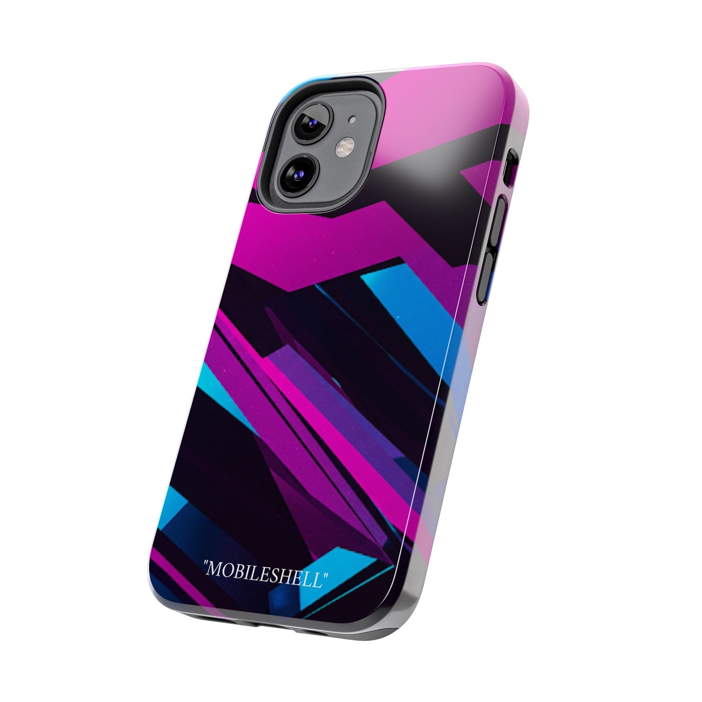 Abstract art lines pink blue tough cases