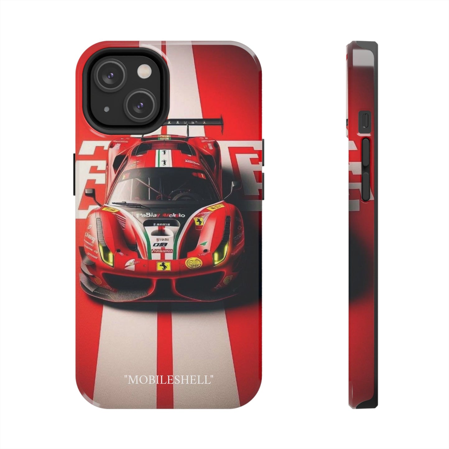 Red Ferrari tough phone case