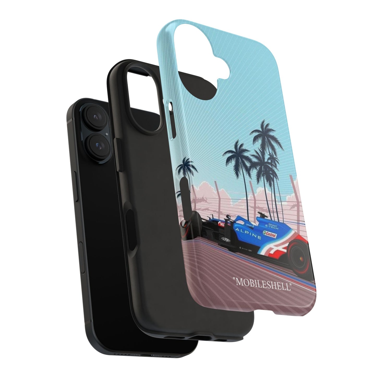 F1 Alpine team car tough phone case