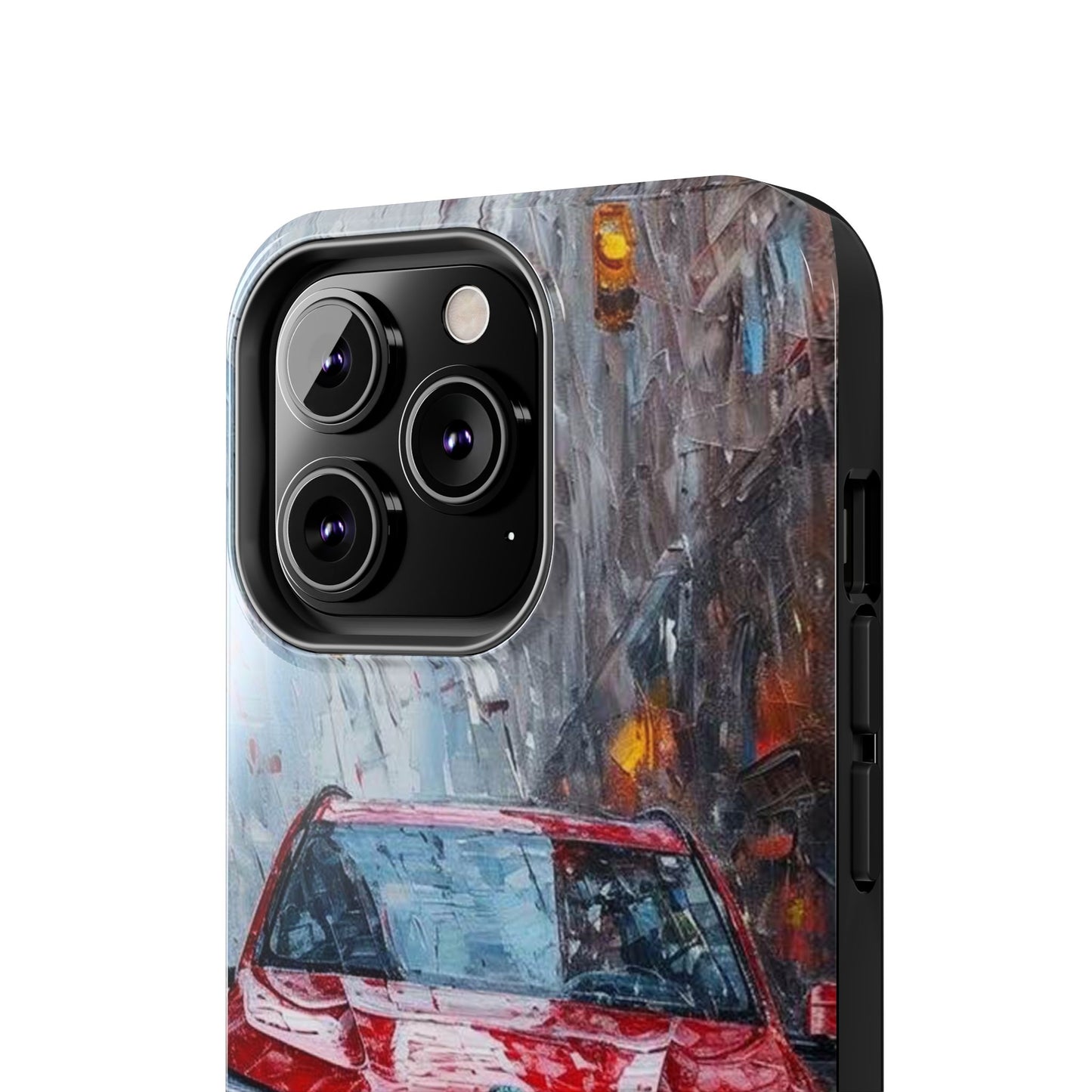 Red BMW pain art tough phone case