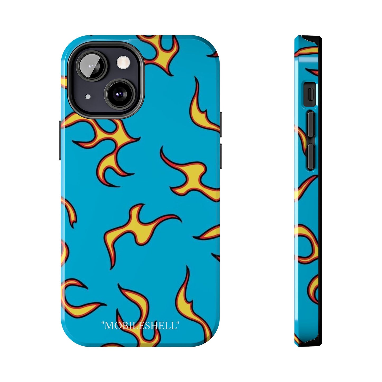 Blue Flame tough phone case