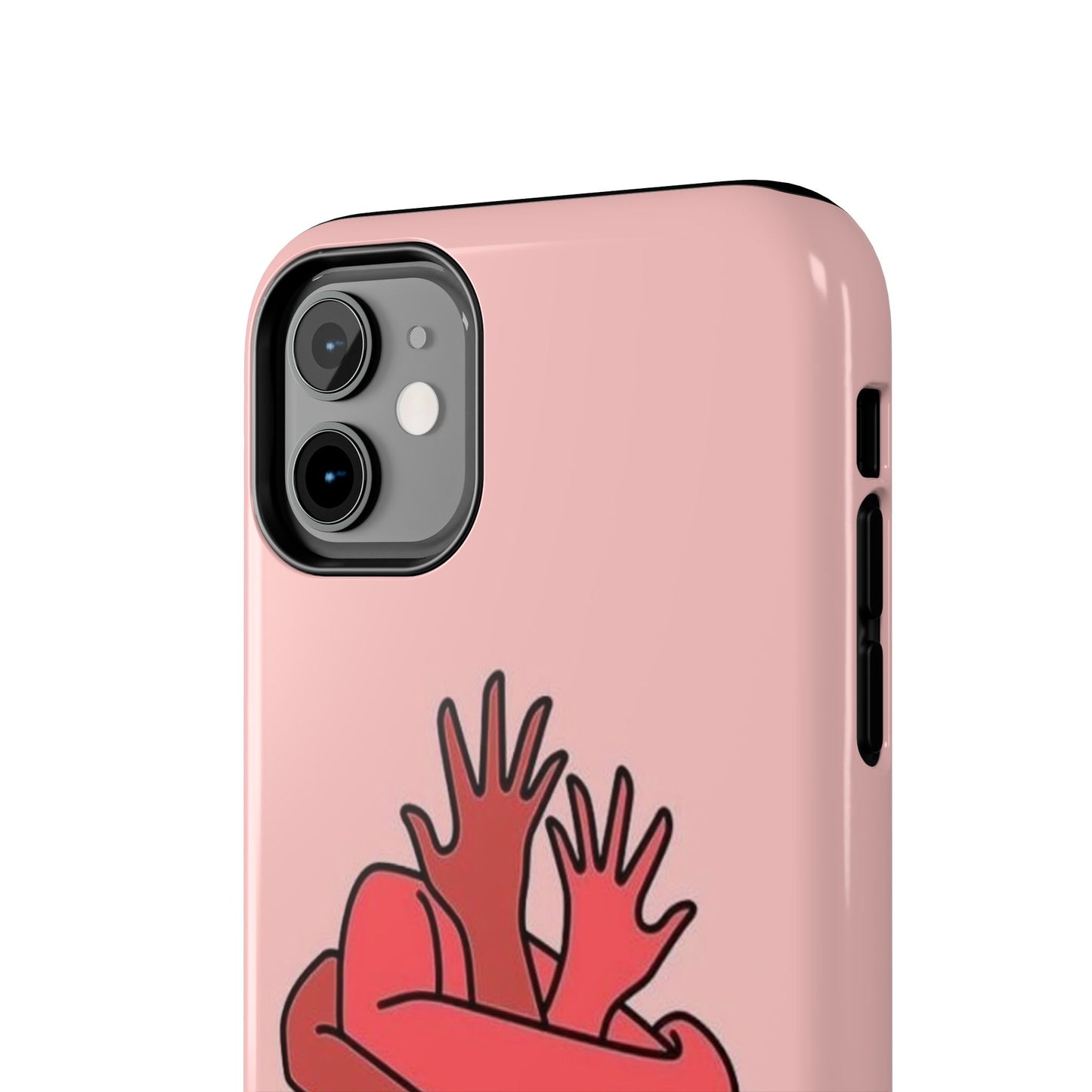 Artistic Heart Embrace Phone Case