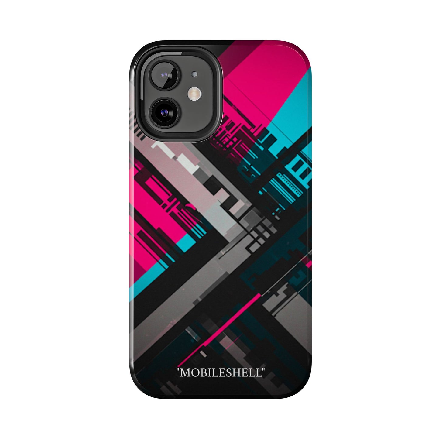 Abstract cyber tough phone case