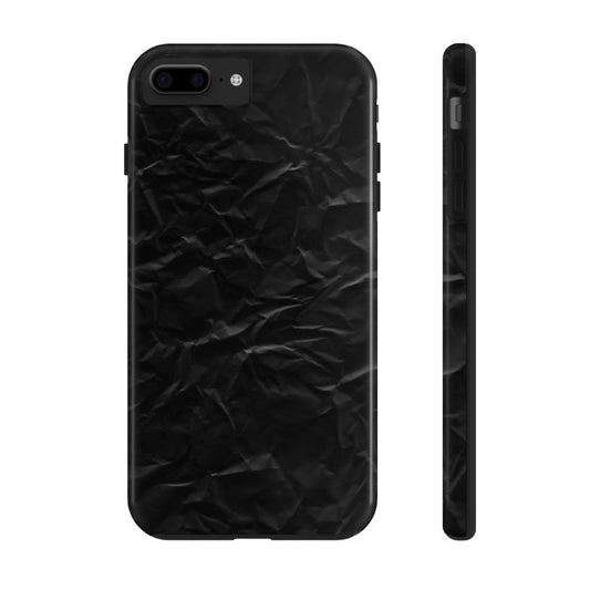 Crumpled Black Tough Phone Case