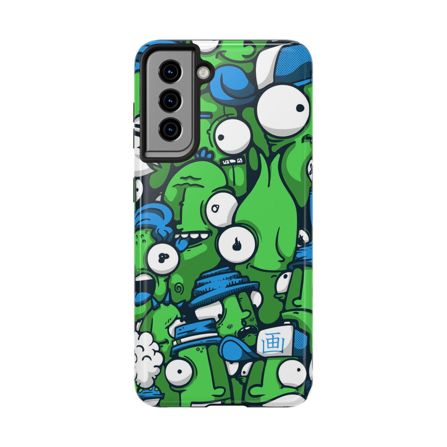 Whimsical Green Monster Phone Case