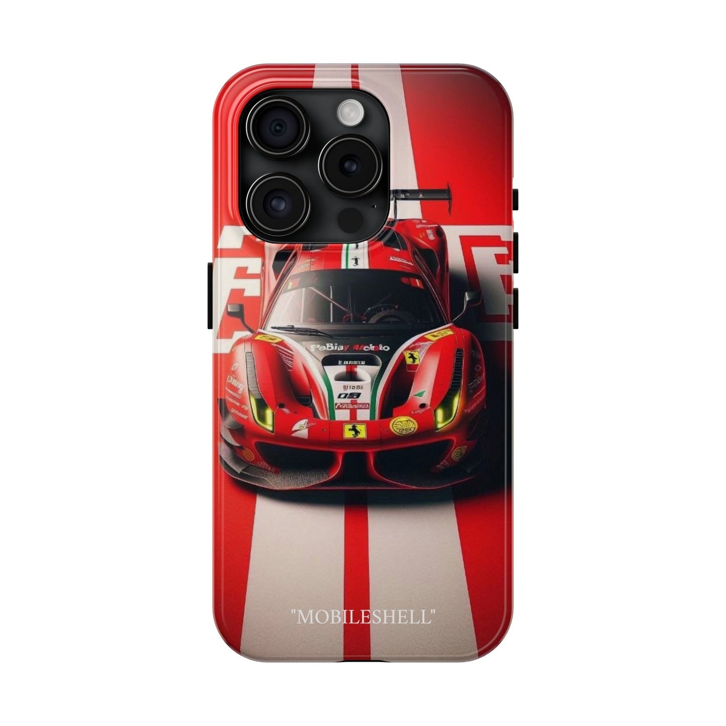 Red Ferrari tough phone case