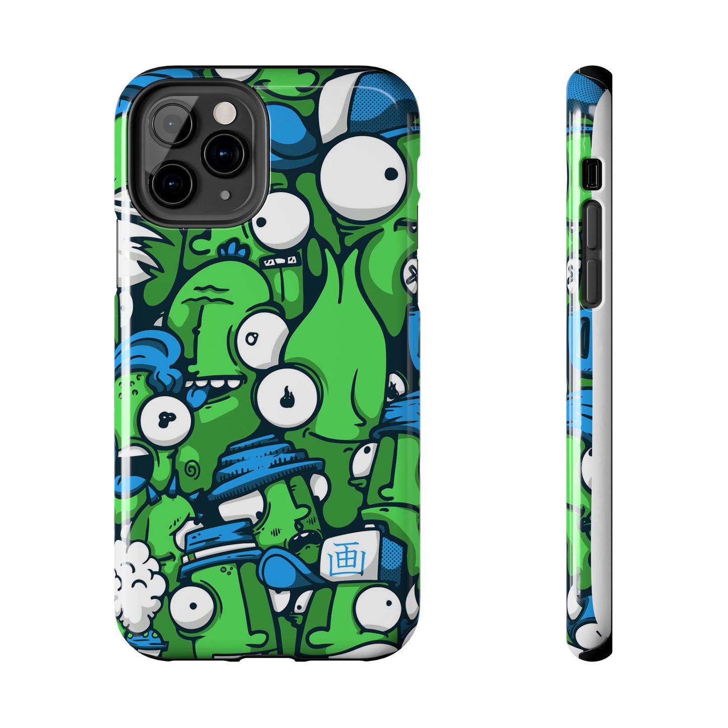 Whimsical Green Monster Phone Case