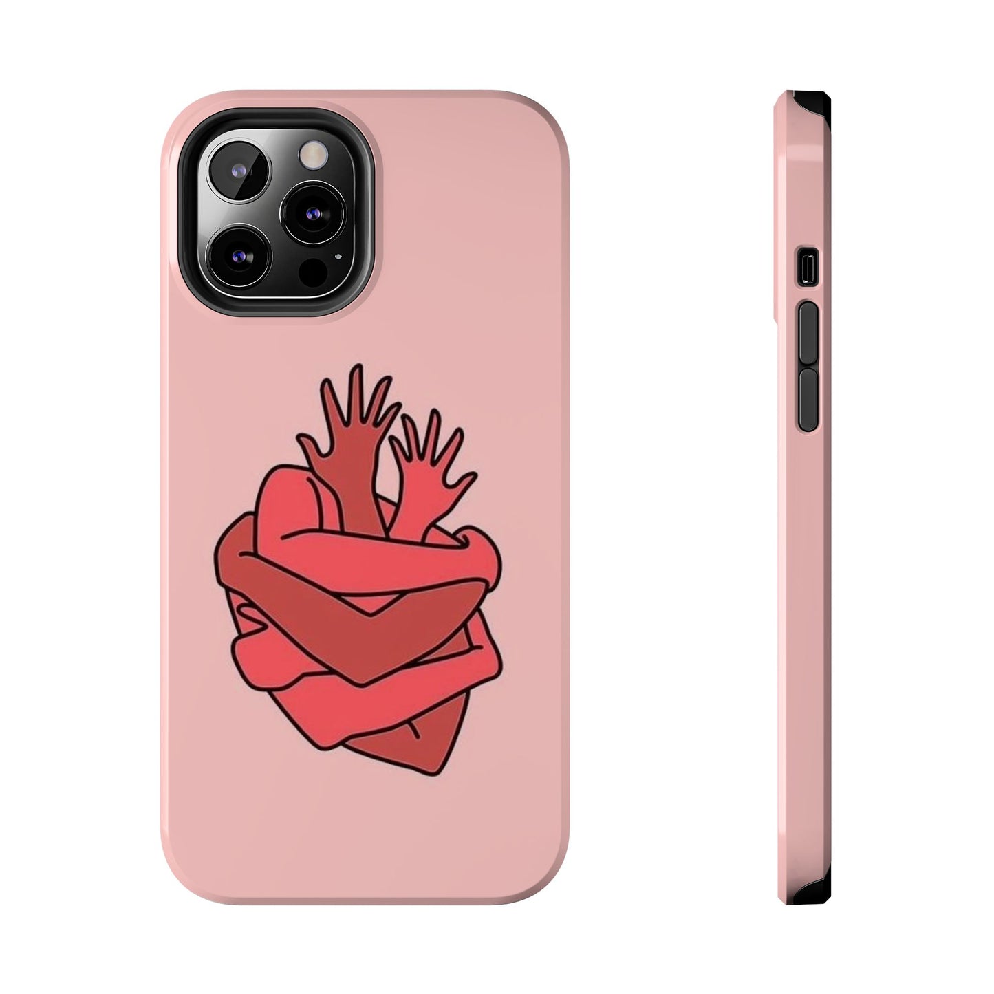 Artistic Heart Embrace Phone Case