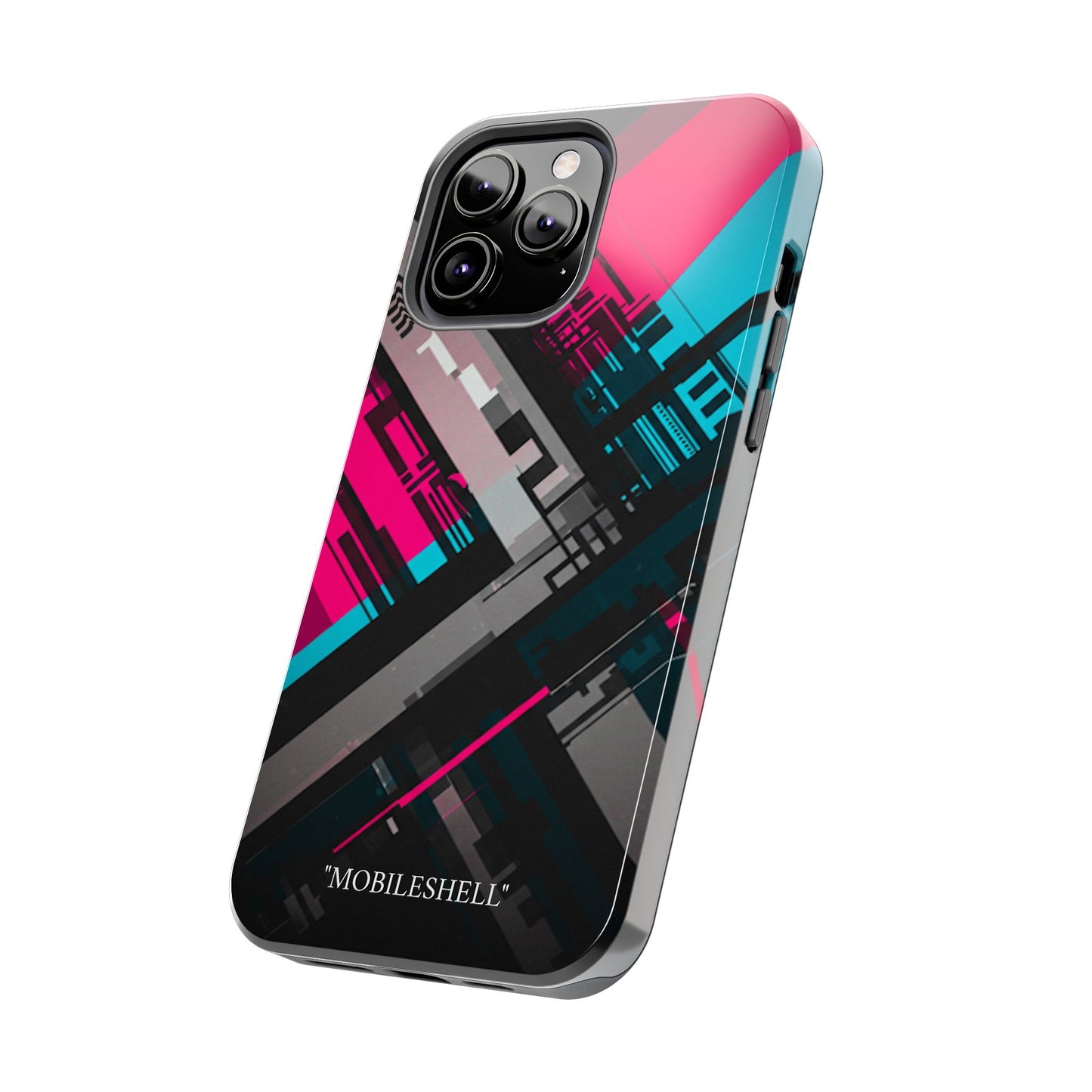 Abstract cyber tough phone case