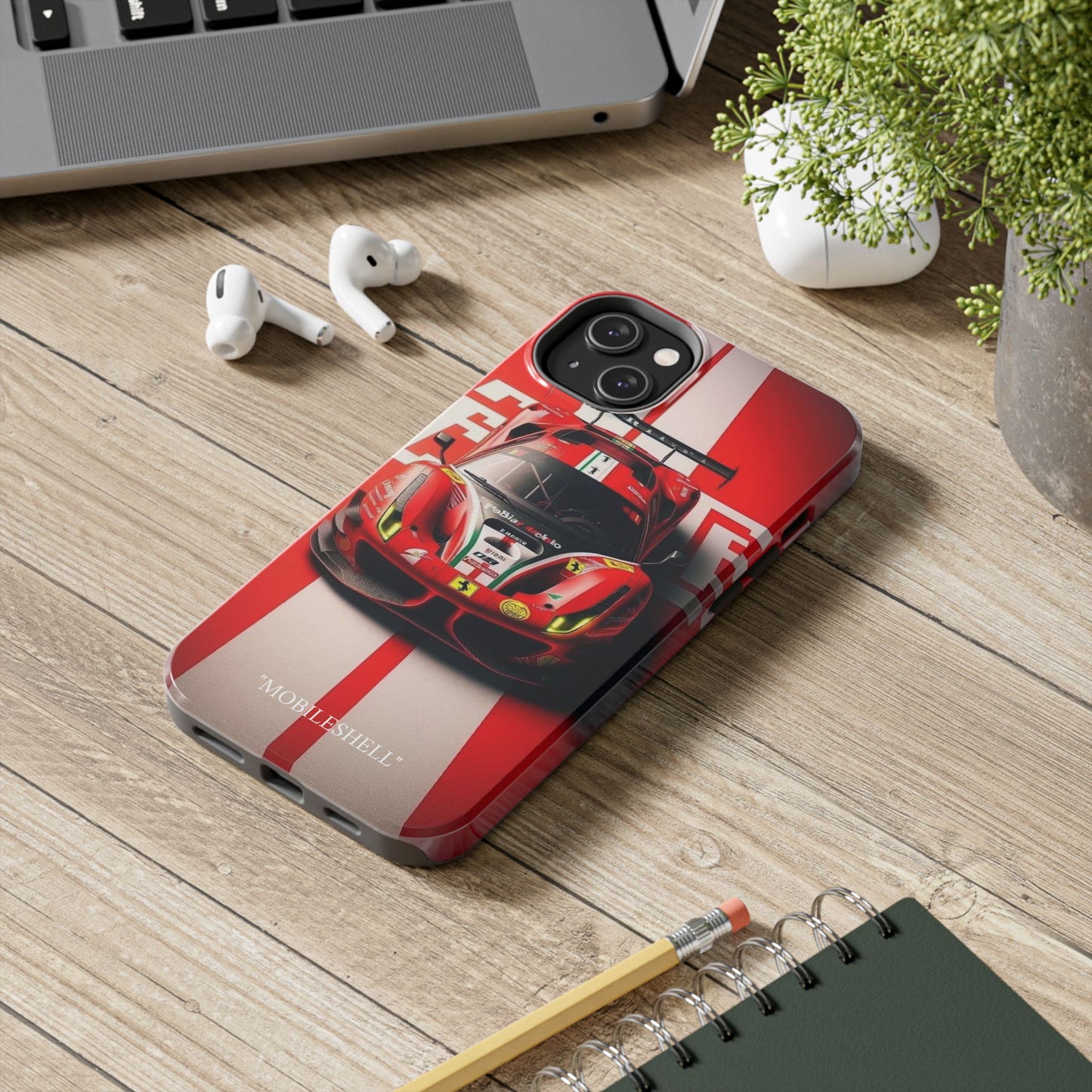 Red Ferrari tough phone case